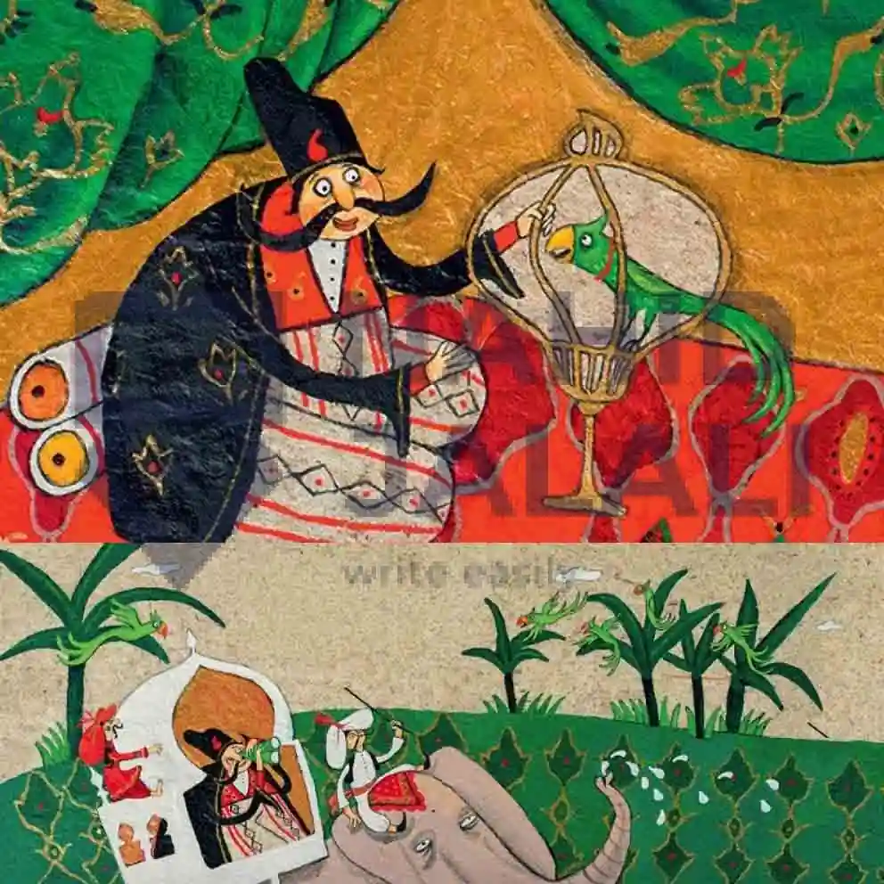 داستان بازرگان و پرنده جادویی