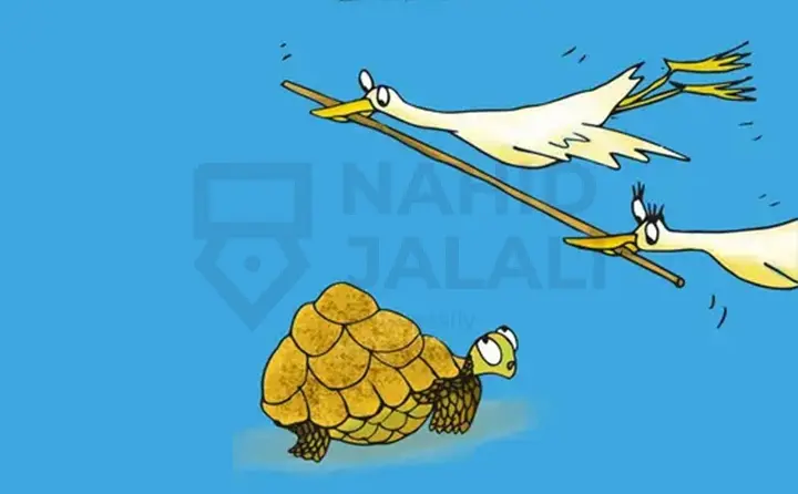 داستان لاک پشت و دو غاز