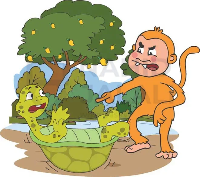 داستان میمون و لاک پشت